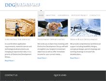 Tablet Screenshot of distinctivedevelopmentgroup.com